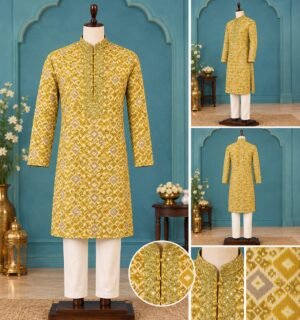 IMG-20260910-WA0223 Patola Mirror Work Men’s Kurta Set