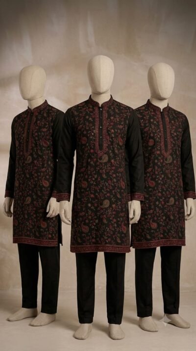IMG-20260911-WA0054(1) Black Paisley Men’s Kurta Set