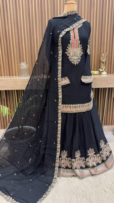IMG-20260917-WA0750 Traditional Embroidered Chinon Sharara Suit