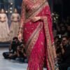 IMG-20260921-WA0155(3) Rani Pink Bandhani-Inspired Embellished Chinon Saree