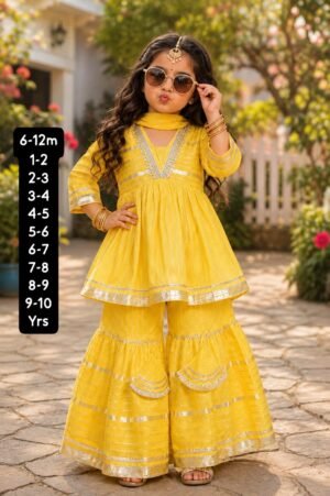 IMG-20260922-WA0140 Lurex Peplum Sharara Set for Girls