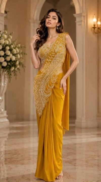 IMG-20260922-WA0852 Paisley Beadwork Lycra Saree
