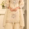 Mirror Work Silk Gharara Suit