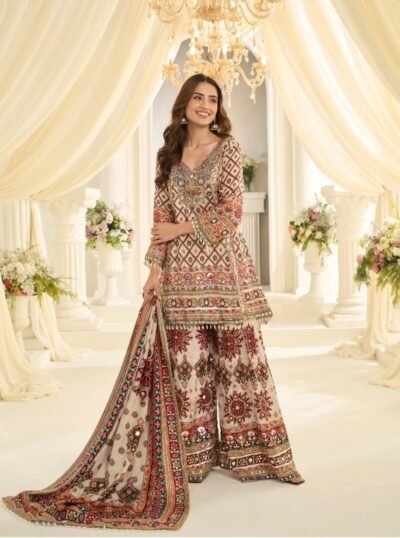 IMG-20260923-WA0205 Aari & Gota Patti Printed Crepe Silk Sharara Set
