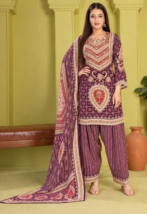 IMG-20260923-WA0472 Digital Printed Natural Crepe Farshi Suit Set