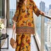 IMG-20260923-WA0484 Mustard Kalamkari Print Gajji Silk Co-ord Set