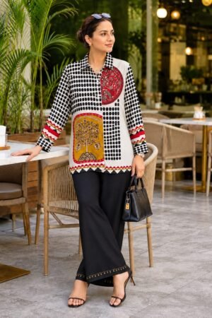 IMG-20260923-WA0496 Black & Ivory Printed Crepe Co-ord Set
