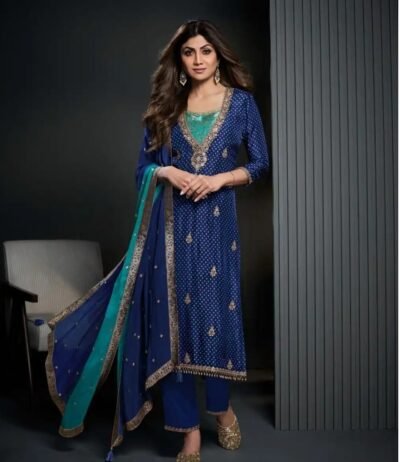 IMG-20260923-WA0642 Bandhani Crepe Silk Kurta & Straight Pants Set