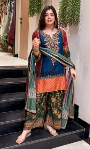 IMG-20260924-WA0474(1) Multicolour Printed Muslin Crepe Palazzo Suit Set