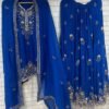 IMG-20260924-WA0586 Royal Blue Embellished Chinon Gharara Set