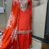 Embroidered Tabby Silk Sharara Set