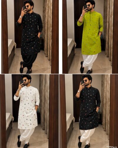 IMG-20260924-WA0872 Mirror Work Kurta Dhoti Set