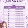 Pastel Kids Size Chart with Whimsical Details Kids Black Rayon Lucknowi Chikankari Palazzo Set