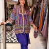 SCF0126-01 Crepe Designer Indo-Western Embroidered Set