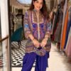 SCF0126-02 Crepe Designer Indo-Western Embroidered Set