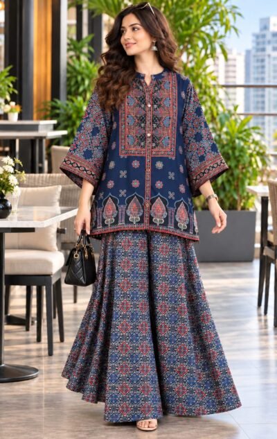 SCF0176-02 Viscose Silk Designer Farshi Salwar Set