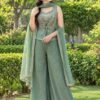 Pure Salsa 4-Piece Sharara Set with Detachable Cape