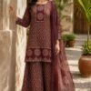 SCF0134-02 Ajrakh Premium Cotton Kurta Sharara Set