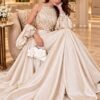 Champagne Ivory Pearl-Embellished Lehenga Set