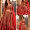 SCF0143-2 Pure Silk & Net Handwork Lehenga Choli