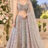 Pure Silk & Net Mirror Work Lehenga Choli