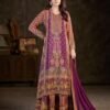 SCF0155-01 Pure Crepe C-Cut Kurta Sharara Set