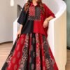 Premium Cotton Printed Lacework Set