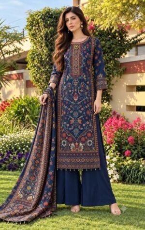 SCF0158-01 Viscose Silk Designer Co-ord Set