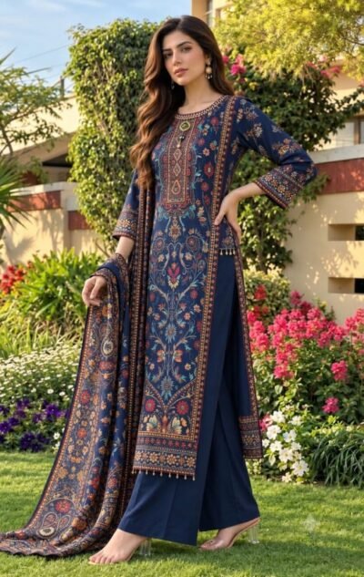 SCF0158-02 Viscose Silk Designer Co-ord Set