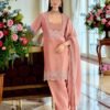 SCF0168-01 Kanjeevaram Tissue Zardozi Farshi Salwar Set