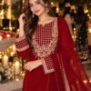 SCF0180-02 Premium Crepe Heavy Work Farshi Salwar Set