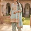SCF0182-02 Shimmer Tissue Peplum Farshi Salwar Set