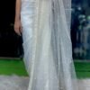 SCF0191-02-1.jpg Imported Floral Sequin & Pearl Saree