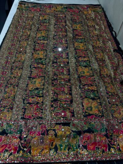 SCF0198-01-1.jpg Paschima Kani Silk Mirror Work Saree