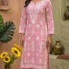 Rayon Embroidered Kurti Set