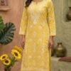 Rayon Embroidered Kurti Set