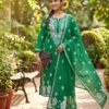 SCF0207-02 Lucknowi Chikankari Kurti Pant Set