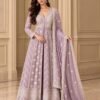 Real Georgette Lucknowi Chikankari Palazzo Suit