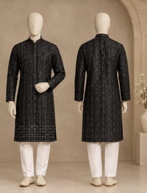 SCF0210-01 Festive Men's Kurta Set with Dupatta