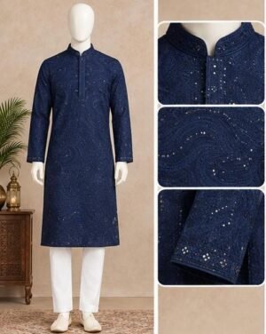SCF0212-01 Festive Men's Designer Kurta Set – Style 3