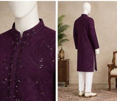Festive Men's Designer Kurta Set – Style 3