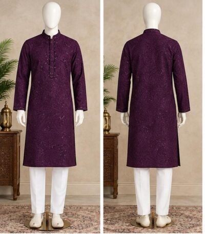 Festive Men's Designer Kurta Set – Style 3