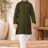 SCF0213-06 Kids Rayon Chikankari Kurta Pant Set – 6 Colours