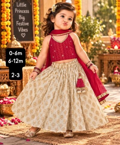 SCF0214-01 Infant & Kids Festive Lehenga Choli Set