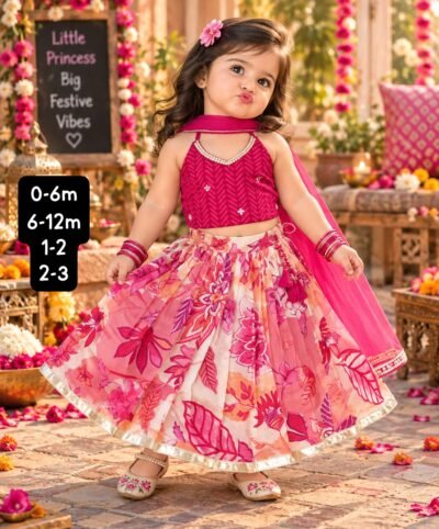 SCF0214-02 Infant & Kids Festive Lehenga Choli Set