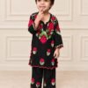 SCF0216-01 Kids Black Rayon Lucknowi Chikankari Palazzo Set