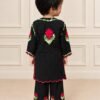 SCF0216-02 Kids Black Rayon Lucknowi Chikankari Palazzo Set