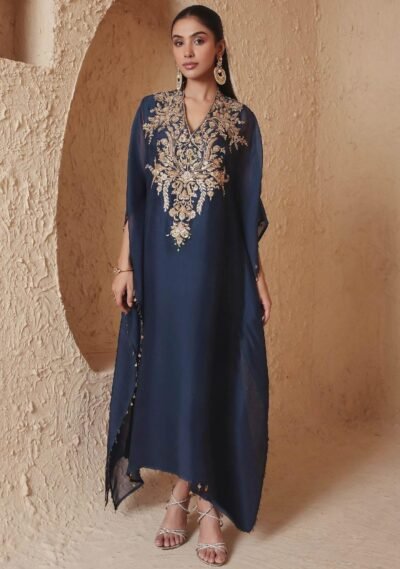 SCF0217-3 Viscose Georgette Tilla Handwork Kaftan