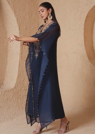 SCF0217-4 Viscose Georgette Tilla Handwork Kaftan