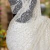 Pure Designer Fish-Scale Sequin Net Saree